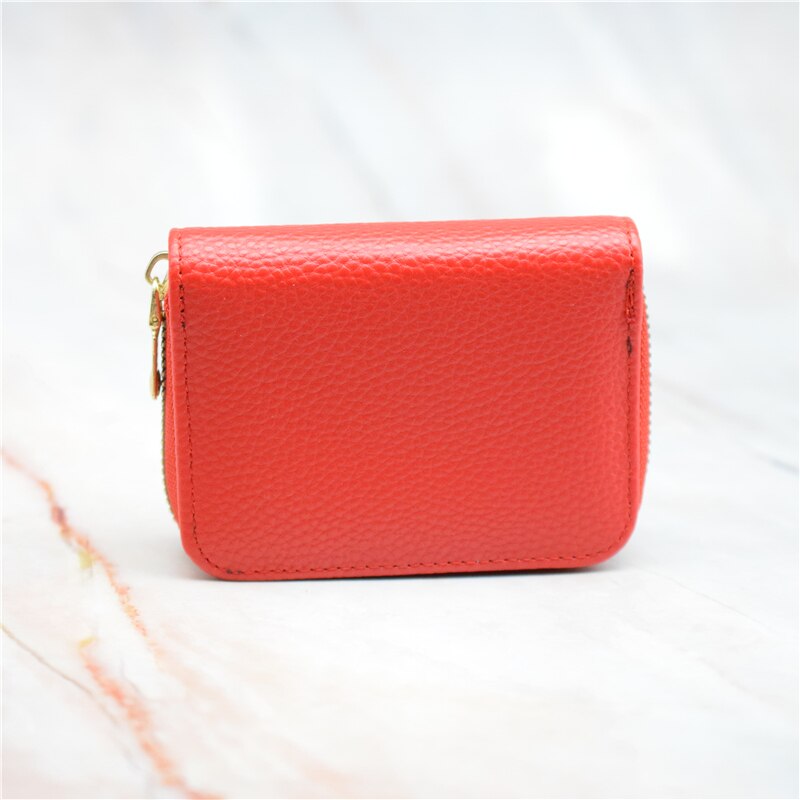 20 Bits Business Card Holder Wallet Women/men Black/coffee/red ID/bank/credit Card Holder Wallet Case PU Leather Card Bag
