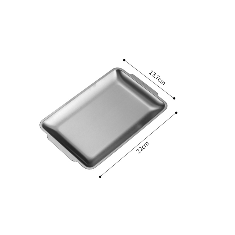 Silber Gold Edelstahl Servierteller Restaurant BBQ Spieße Sushi Tablett Großes flaches Tablett Lebensmittelaufbewahrungsplatten für sterben Küche: Lila