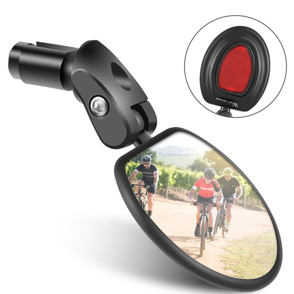 Bicycle Bar End Mirror 360 Rotating MTB Mountain Bike Rearview Rear View Mirror Cycling Accessories Reflector Universal