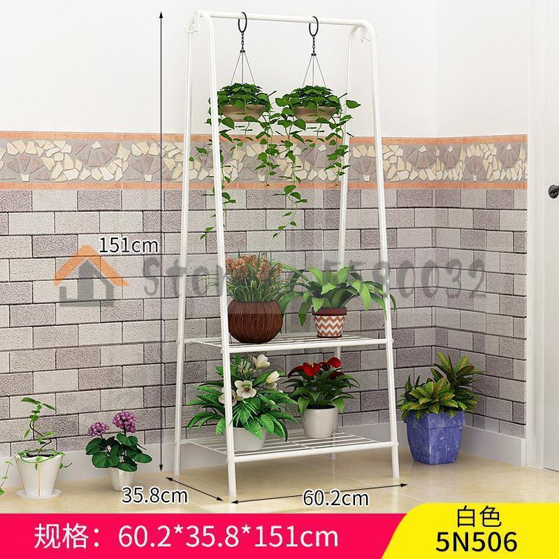 Living room multi-level floor hanging orchid stand hanging multi-function rack flower stand balcony wrought iron: VIP 1