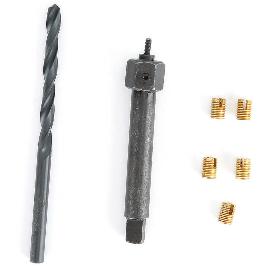 12pcs M2x0 4 Thread Repair Kit Self Tapping Thread Insert Drill Bit Tool+Box