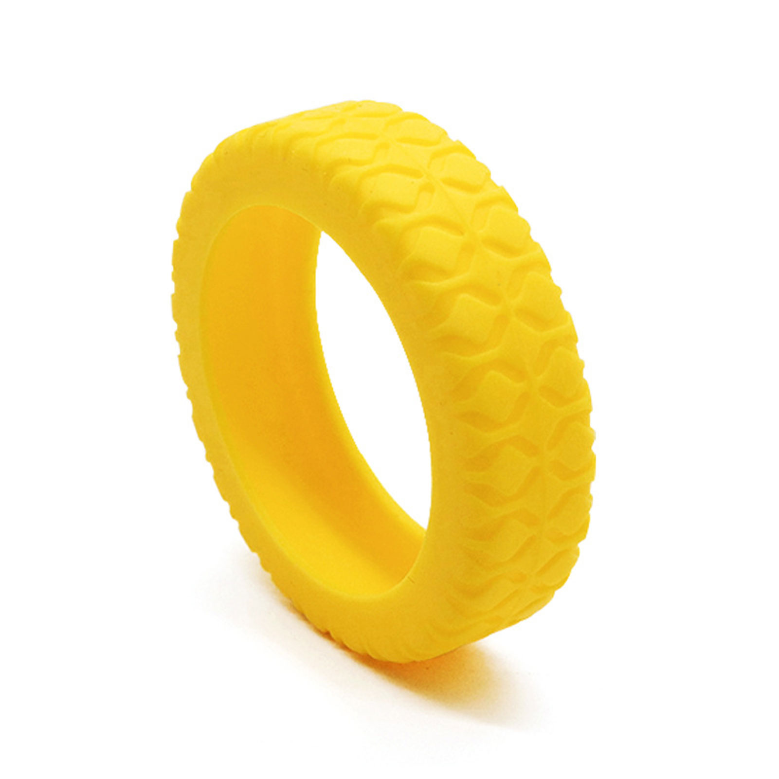 Protecteur de roues de bagages, petites pièces, housse de Protection en Silicone résistante à l'usure pour la plupart des roues Spinners: S / jaune clair