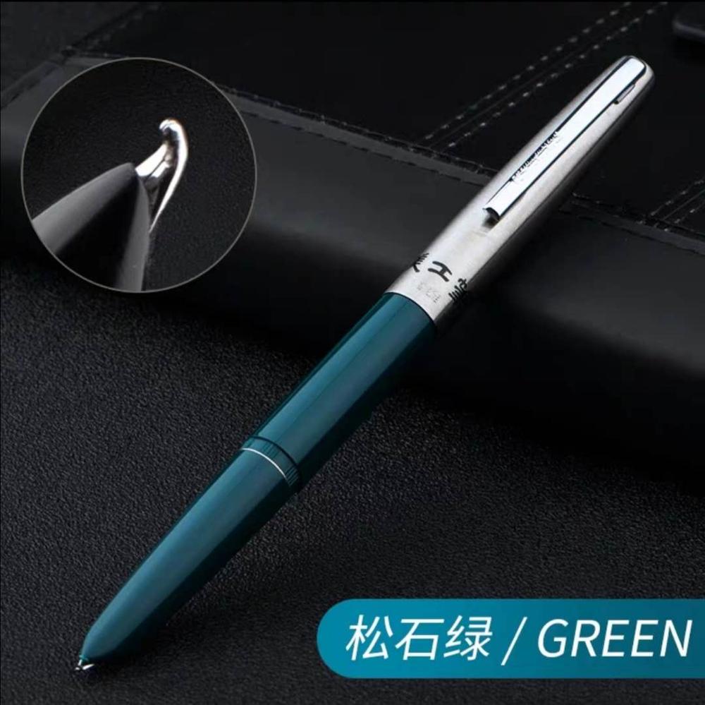 Pluma estilográfica Hero 330, Fude Nib 0,5mm-1,1mm, material de oficina, material escolar, de escritura: green