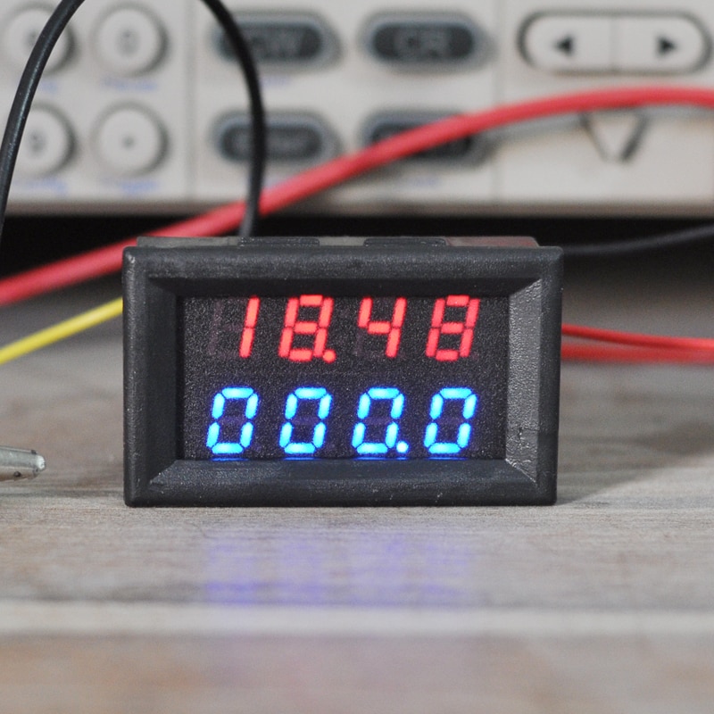 4 Bit 0-33V 3A DC Voltmeter Ammeter Digital LED Dual Display Amp Volt meter High-precision Minimum resolution 0.1MA