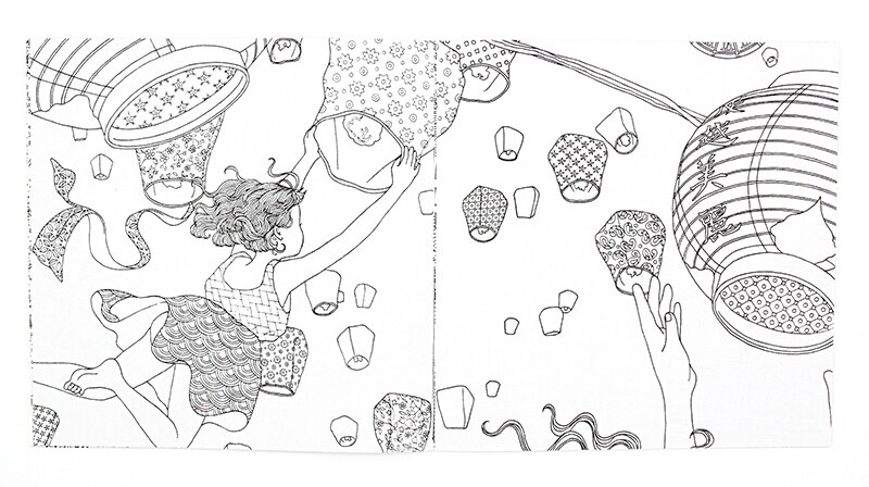 1PC 24 Pages Time Travel Coloring Book For Children Adult Relieve Stress Kill Time Graffiti Painting Drawing Art Book