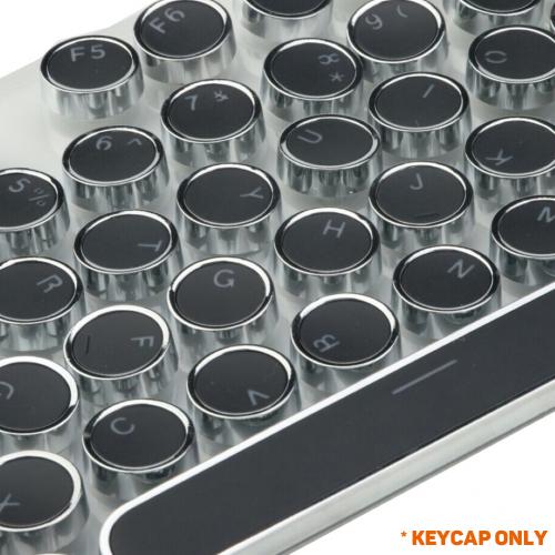 Gaming Mechanical Keyboard GamingKeyboard 104Pcs/Set PBT Universal Round Key Cap Keycaps for Cherry MX Mechanical Keyboard: Black