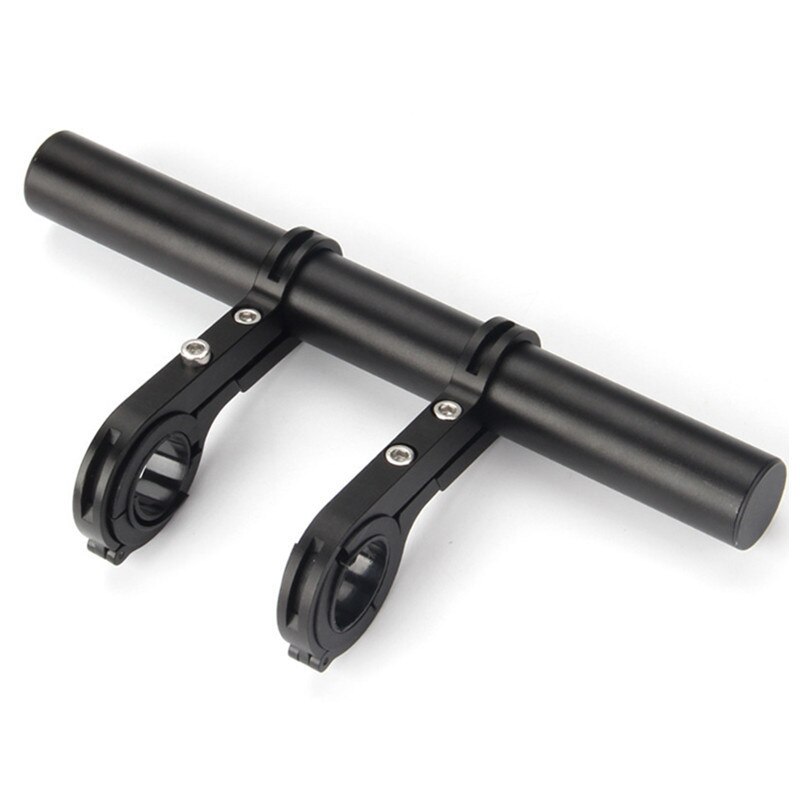 Bike Handlebar Extender,Carbon Fiber/ Aluminum Alloy Clamp Bicycle Handlebar Extension Bracket for Flashlight, GPS, Mobile Phone: black 20cm