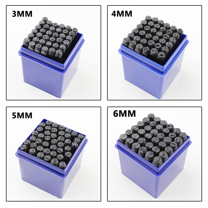 36Pcs Letter Punch Stamp Tool Alphanumeric Stamping Pressing Kit Leather Craft DIY Metal Steel Punch Stamp Seal Tool