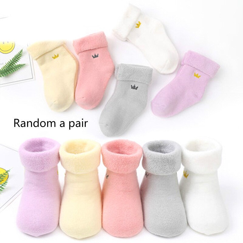 Chaussettes pour enfants, 1 paire, en coton doux et Long avec gros nœud aux genoux,: Marron / 12-14cm