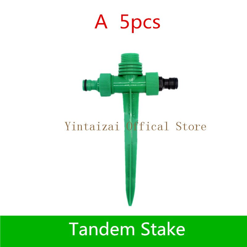 1/2"Female 3/4"Male Plastic Tandem Stake For Impact Sprinkler Hose End Fittings Irrigation Garden Watering Sprayer Fittings: A  5pcs