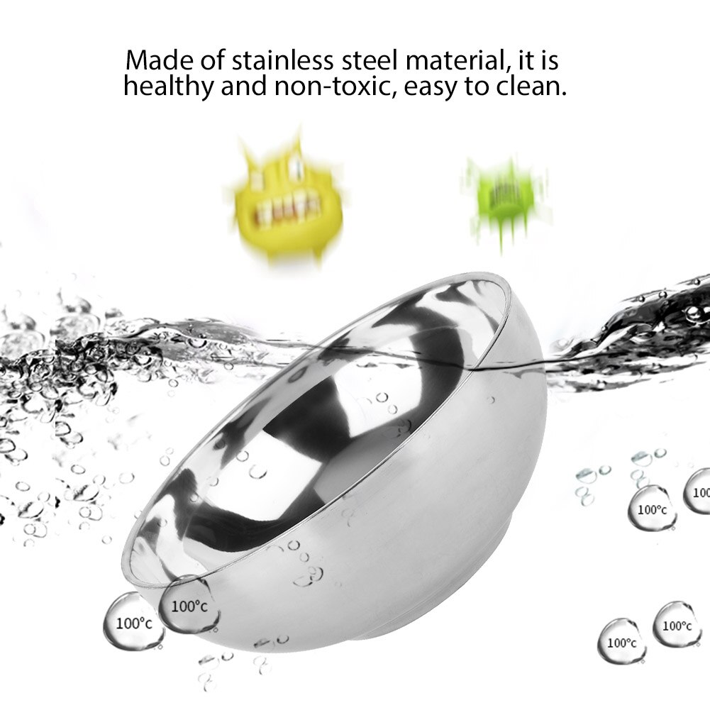 Double Insulated Stainless Steel Bowl Children's Adult Instant Noodle Bowl Mixing Bowls For Salad Cooking Baking
