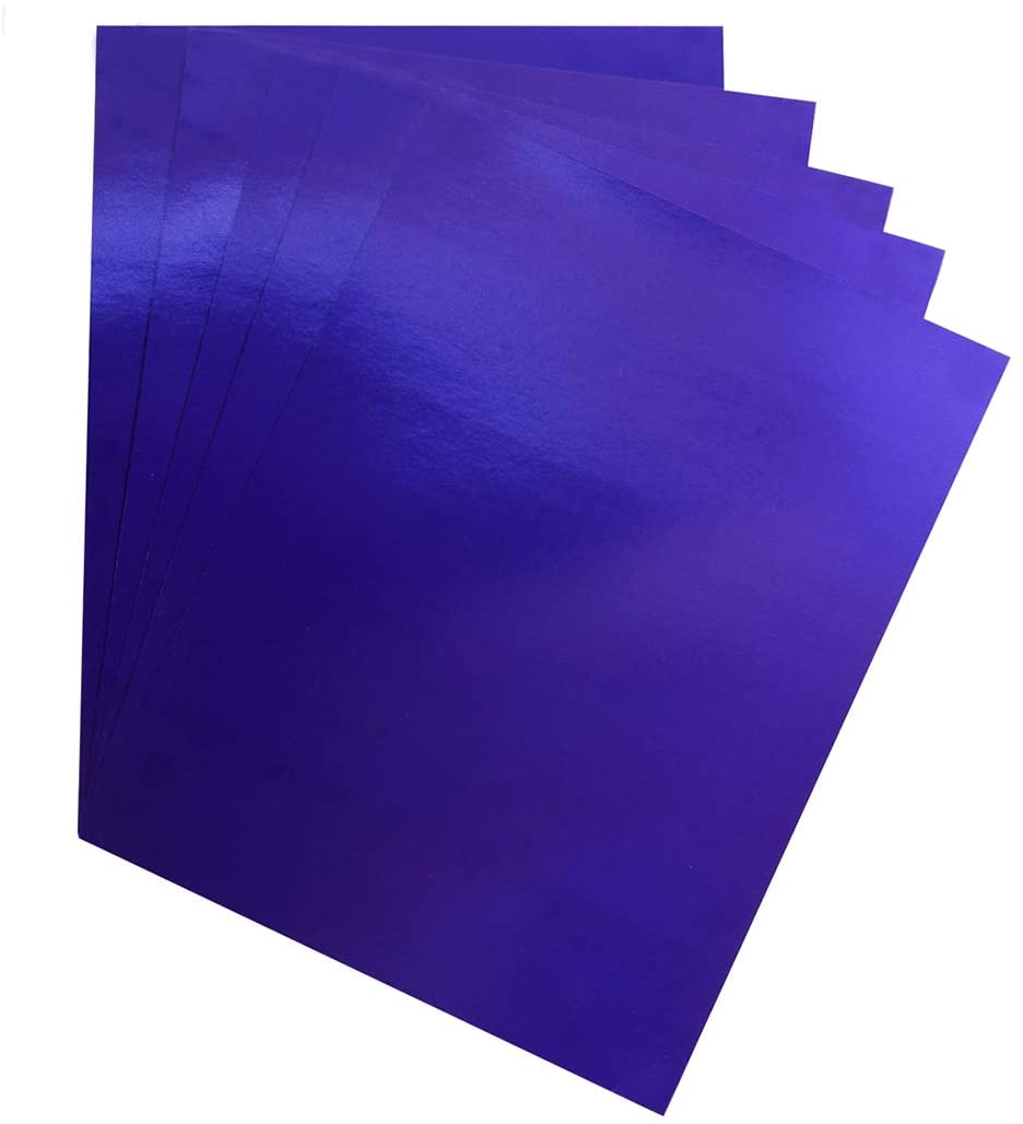 16Sheets/Pack Spiegel Boord Lakens Reflecterende Glanzende Poster Board Metallic Folie Vellen Papier Voor Kunsten En Ambachten 297x210mm: Blauw