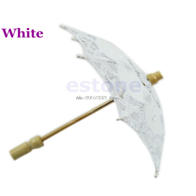 Embroidered Lace Parasol Wedding Umbrella