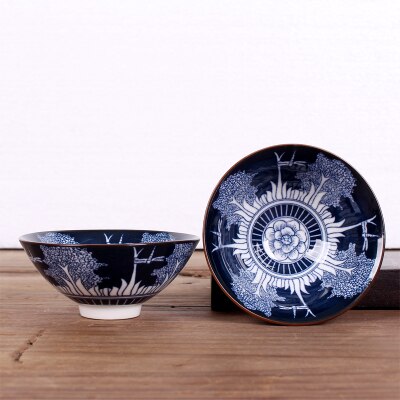 1 stks WIZAMONY 50 ML Handgeschilderde Theekopje Thee Set Blauw en Wit Chinese Celadon Porselein: Light Grey