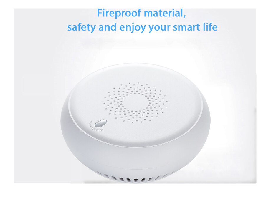 Tuya zigbee 3.0 brannalarm røykvarsler smart hjem system 2.4 ghz høy følsomhet sikkerhetsforebyggende røyksensor røykvarsler