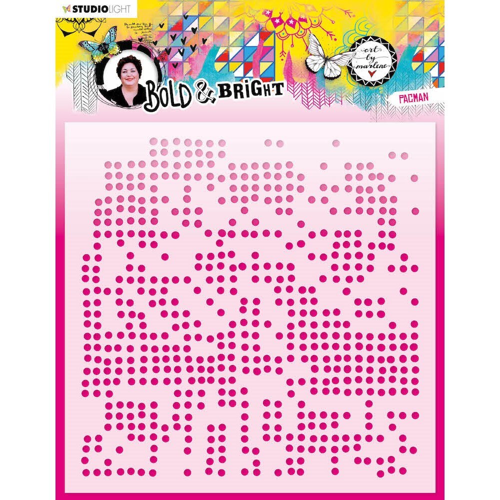 2022 Diy Layering Stencils Flowers Fire Bold and Bright Wild at Heart pacman daisies Abm Bold Painting Scrapbook Embossing Molds: Y3286-Stencil