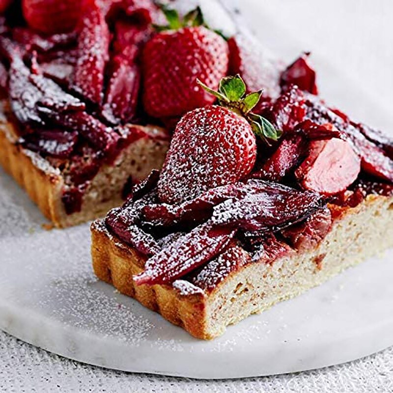 6 Pack Tart Quiche Pan Set Nonstick Removable Loose Bottom Mini Heavy Duty Fluted Pie Cheesecake Molds