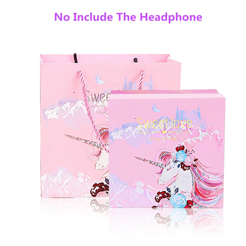 Unicorn Wireless Headphones Bluetooth 5.0 Girl headhand Noise Cancelling Headset with Mic Wireless Auriculares: gift box
