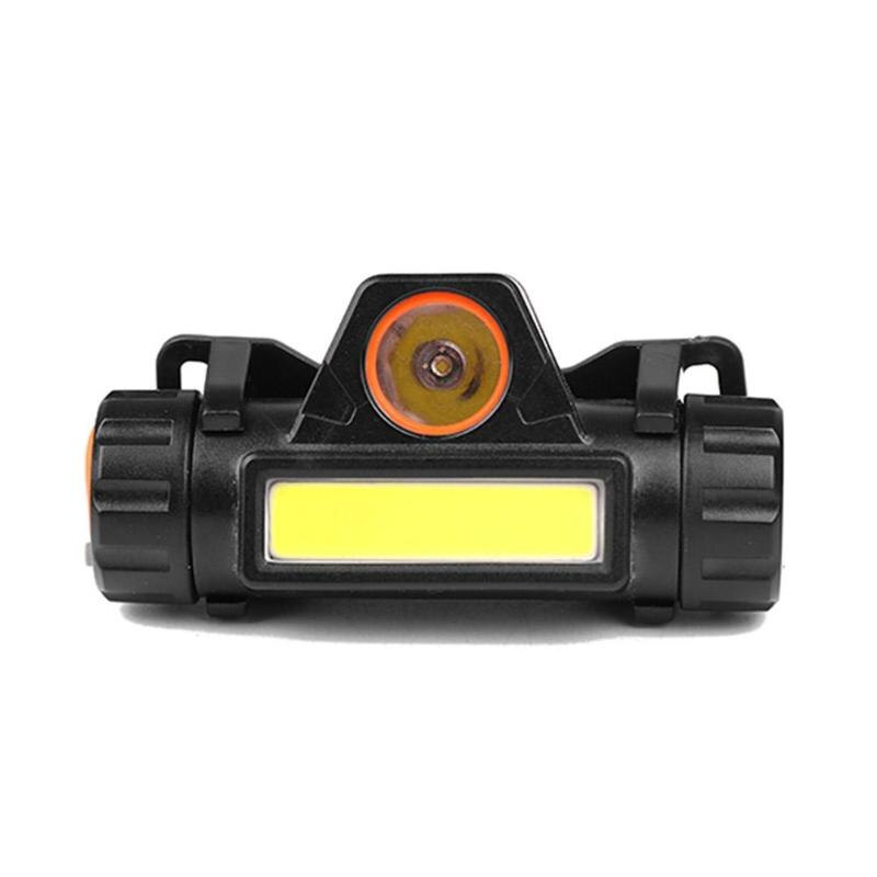 Mini COB LED Headlight Headlamp Flashlight USB Rechargeable Built-in 18650 Torch Camping Hiking Night Fishing Light Head Lamp