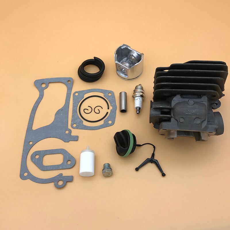 47mm cylinder kolv tändstift bränslefilter kit för husqvarna 359 357 xp 357xp bensin motorsåg motordelar 537 15 73-02