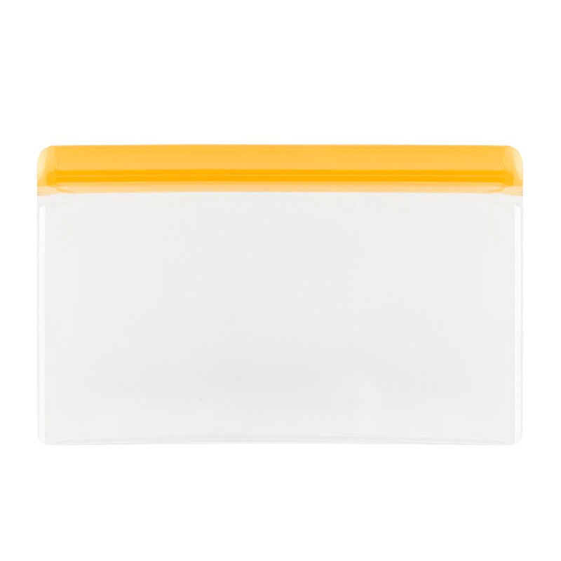 PEVA Food Storage Containers Reusable Silicone Fresh Bags Moistureproof Refrigerator Vacuum Sealed Bag For Sandwich Snack Fruits: 1 Orange