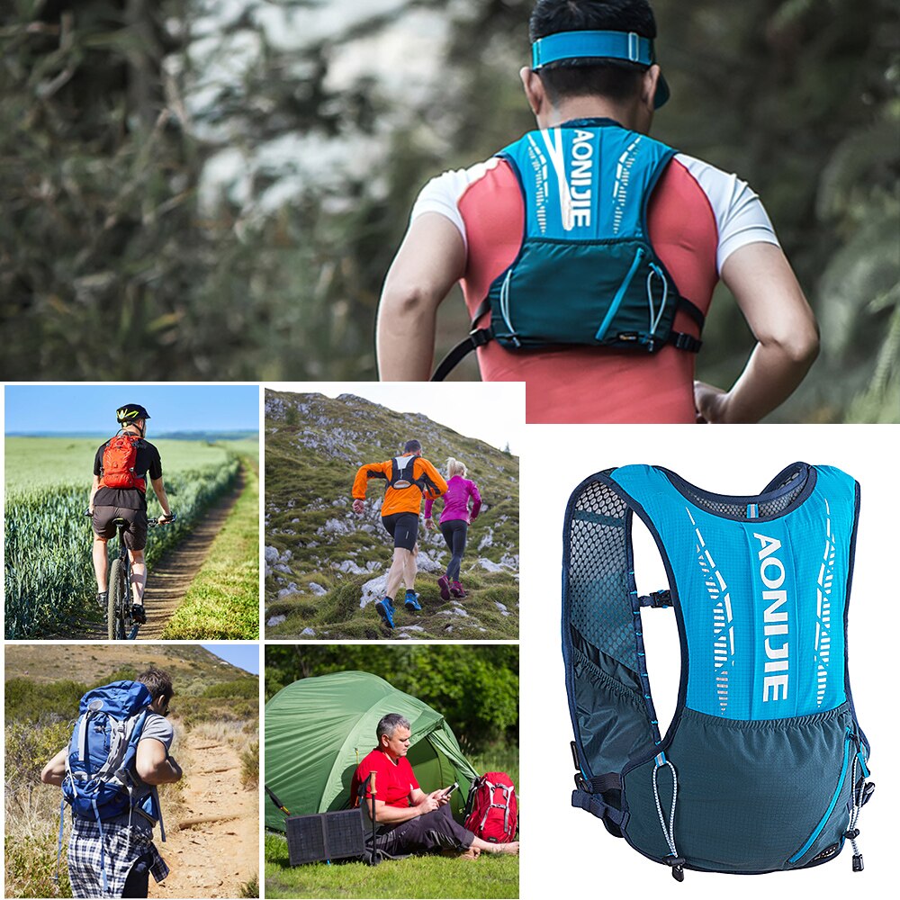 Outdoor Hydration Pack Backpack Running Bag Sports Vest Ultralight Riding Bags Women Men Breathable Hydration Vest