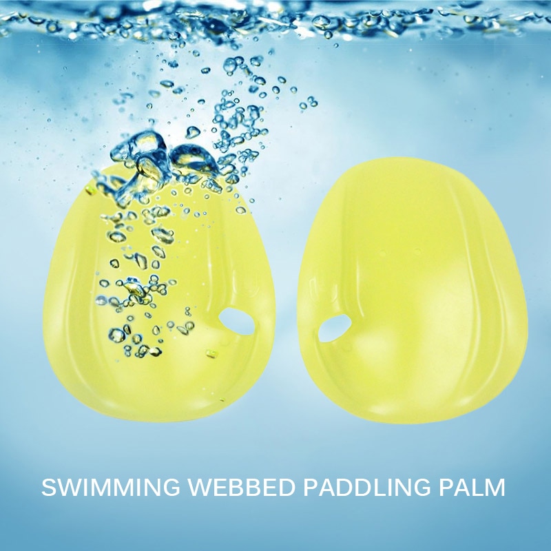 1 Pair Swimming Paddles translucent PC Hand Webbed Gloves beginner Hand Fin Training Dive Paddle Gloves Paddles Water Sport
