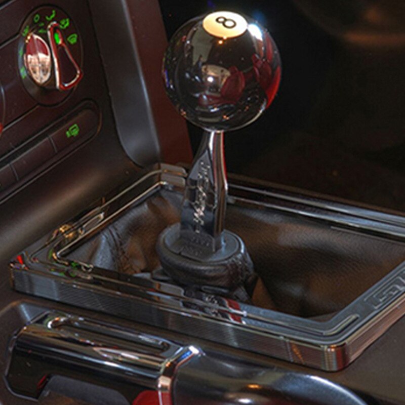 Schaltknauf Runde Gewinde Schalthebel mit Adapter Schwarz weiß Ball Rennen Stock Kühlen Acryl für Universal- Manuelle Auto