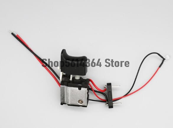 Taladro eléctrico a prueba de polvo, interruptor de gatillo de botón, Control de velocidad, CC 7,2-24V