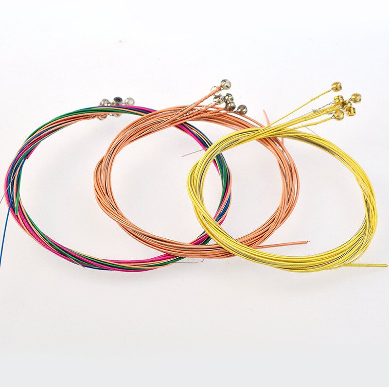 1M Rust-proof Folk Guitar Strings Brass String Set Changing Kit Guitar Tool Instrument Accessories