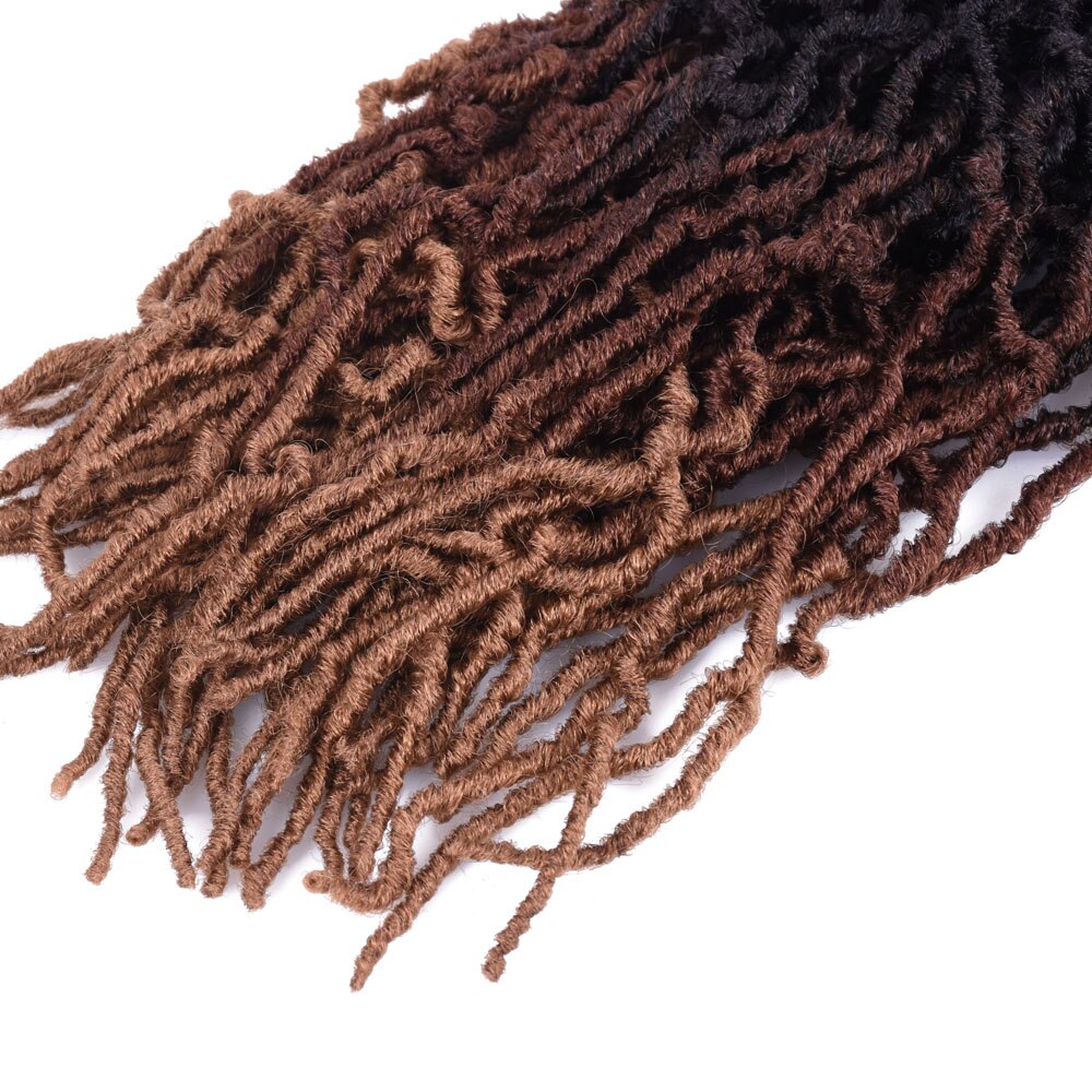 Bobbi Boss Nu Locs cheveux au Crochet 18 pouces synthétique Ombre tressage cheveux pour les femmes noires déesse Faux Locs tresse Extension de cheveux