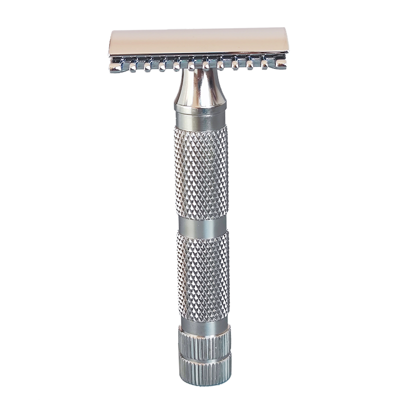 dscosmetic Open Comb and closed comb Double Edge Safety Razor with copper Handle: 304 tainlessDG