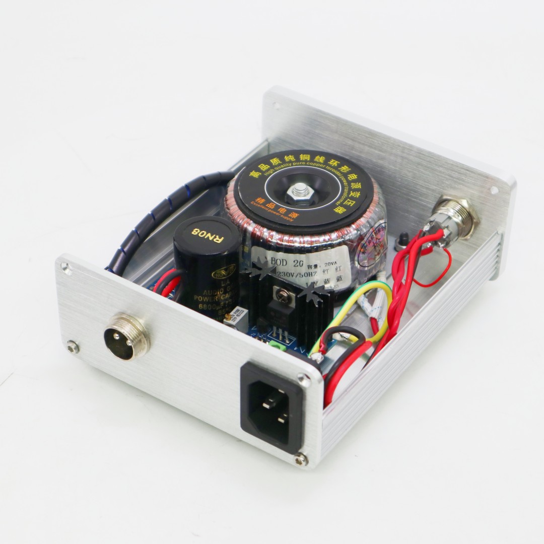 TIANCOOLKEI srebrzysty 30W LM317 TL431 dekoder Audio DAC zasilaczem hifi wyjście DC 5V-9V-12V-15V-24V