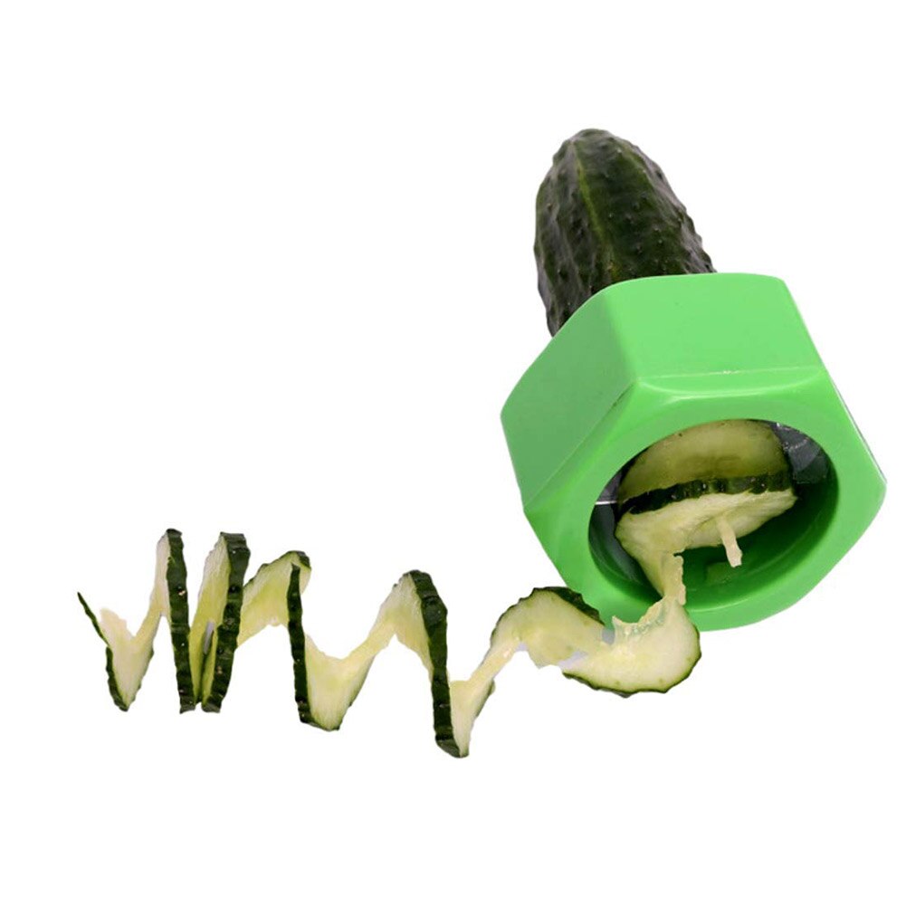 Multifunctionele Komkommer Rasp Cutter Aardappel Wortel Spiraal Snijder Groente Fruit Slicer Blade Spiralizer Gadgets Voor Keuken