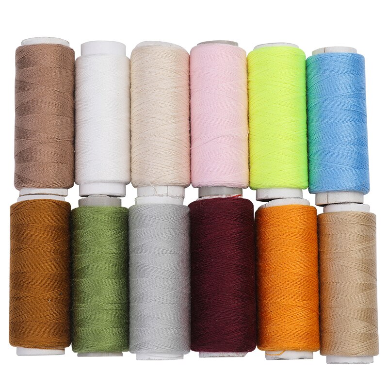12 Spools/Lot Sewing Thread Yarn Strong And Durable Thread Multicolor For Sewing Hand Sewing Machine Yarn Knitting: Type5