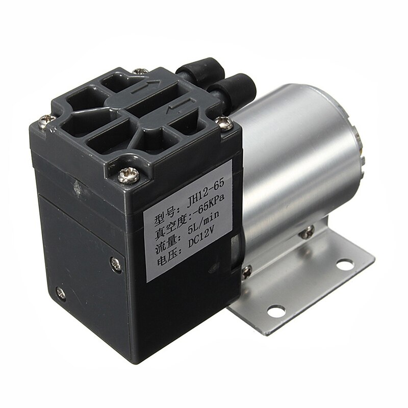 Dc12v mini vakuumpumpe undertryks sugepumpe 5l/ min 120 kpa med holder