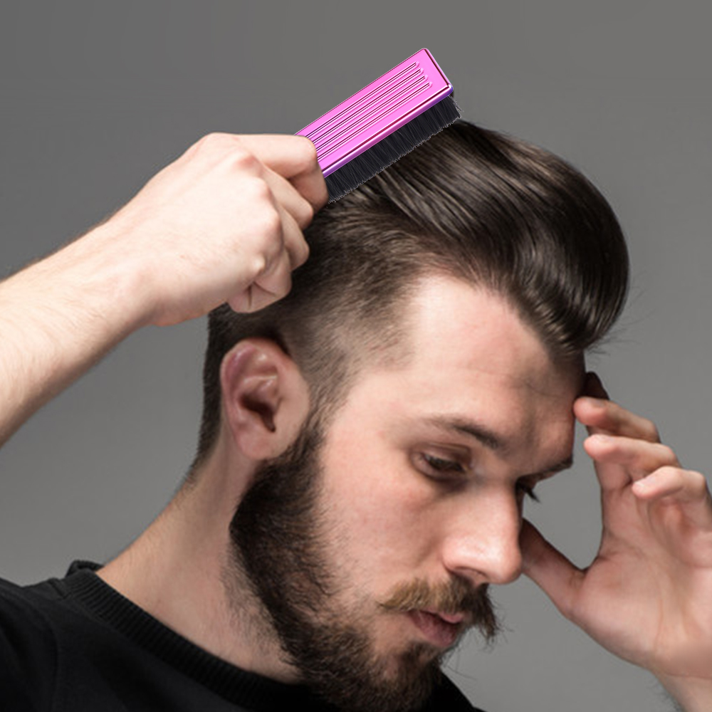 Männer Bart Kamm Schnurrbart Pflege Pinsel Barber Weiche Haar Reinigung Pinsel Tragbare Reise Gesicht Staubwedel Gebrochenes Haar Entfernen Kamm