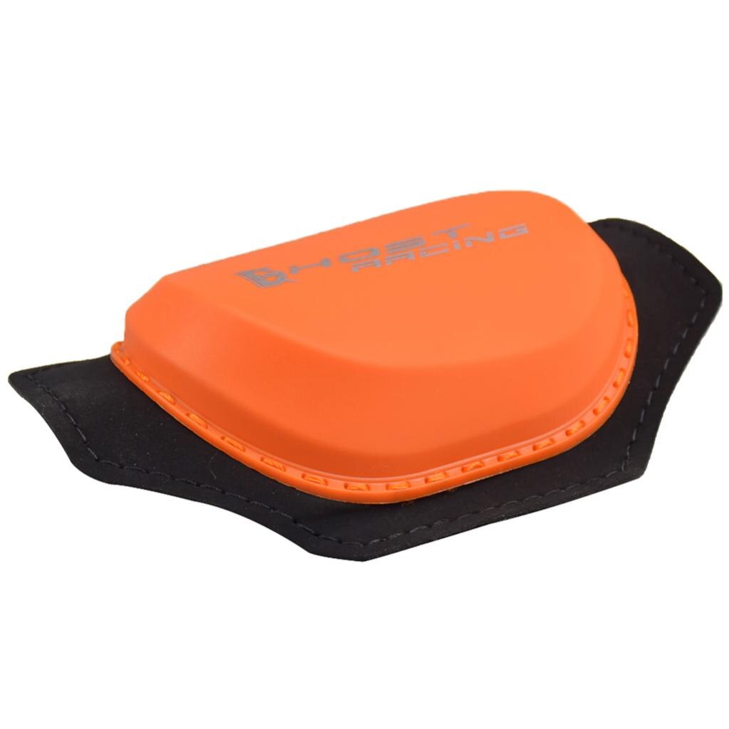 2x Oranje Waterdichte Knee Protector Ondersteuning Strap Wrap Knie Shin Cover Pads Voor Motorcross Buiten Rijden