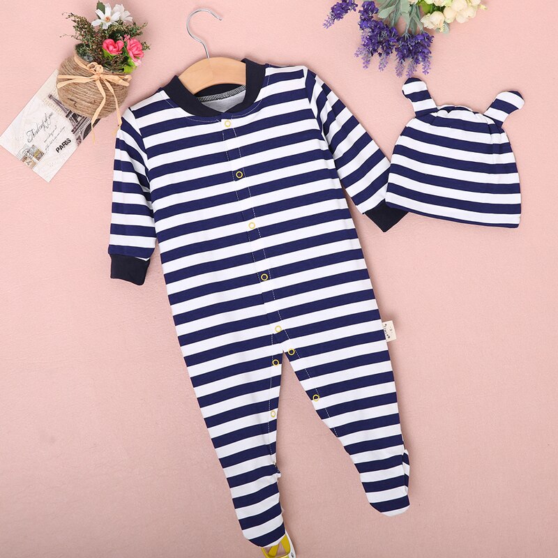 Newborn Toddler Kids Baby Boy Girl Unisex Infant Warm Cotton Outfit Jumpsuit Romper Cute One Piece Clothes