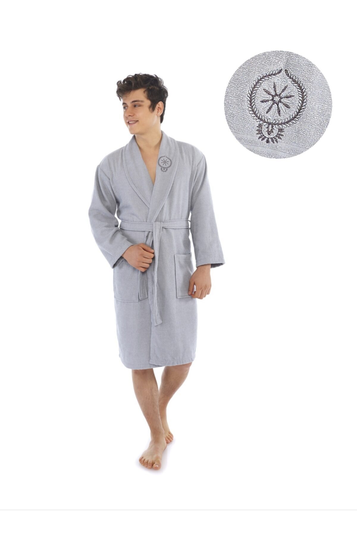 Citroen Lente Geborduurde Familie Badjas Set - Вышитый Семейный Халат Citroen Lente