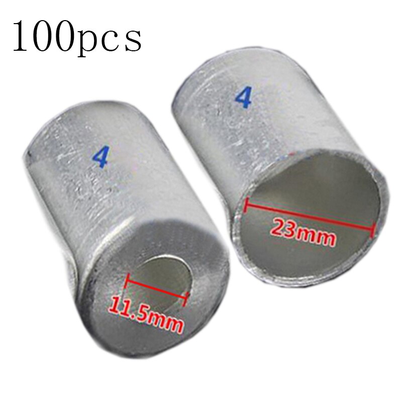 Für Auto A/C Klimaanlage Standard/Reduziert Barriere Kältemittel Schlauch Aluminium crimpen Zwinge 100Stck 3/8'' 1/2'' 5/8'' 3/4'': R12 23MM  100Stck 
