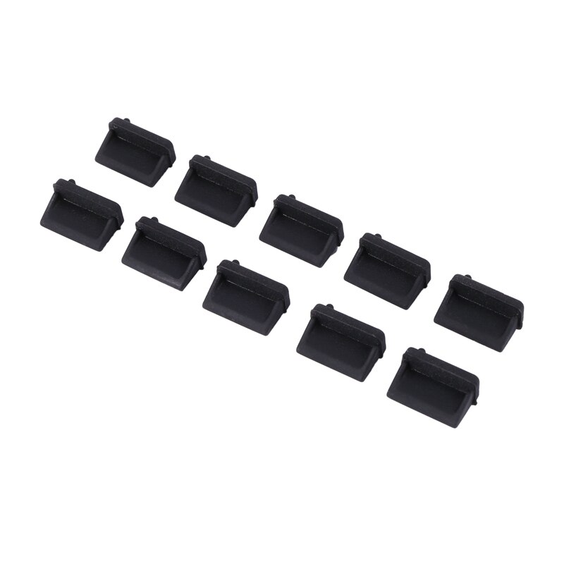 Bouchon de Protection de Port USB en Silicone, 30 pièces, bouchon anti-poussière, noir, tendance