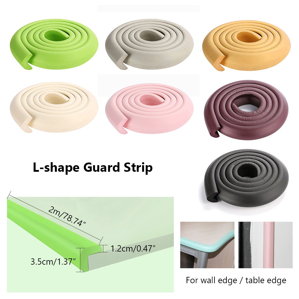 2m baby sikkerhet bord skrivebord kant vakt stripe hjemme pute vakt stripe sikker beskyttelse låve bar stripe myk tykkere