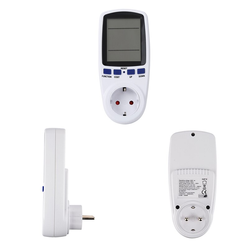 Power Meter Digital Wattmeter Energy EU/US/UK/AU/BR Watt Calculator Monitor Electricity Consumption Measuring Socket Analyzer