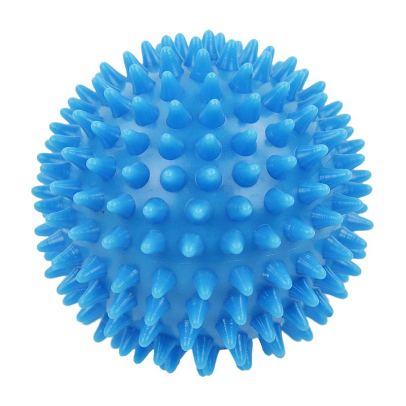 Stekelige massagebal, harde stressbal 7.5cm voor fitnesssportoefeningen (hemelsblauw)