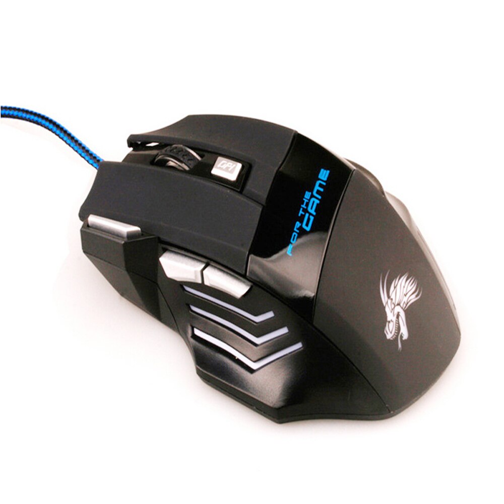 Wired Gaming Mouse 5500 DPI 7 Buttons LED Optical USB Wired Mice for Pro Gamer Computer Better than X7 mause