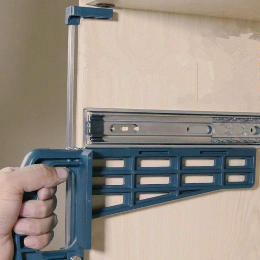 Universal Magnetic Drawer Slide Jig Cabinet Drawer Mounting Tool for Installing Drawer Slides for Woodworking Hand Tool