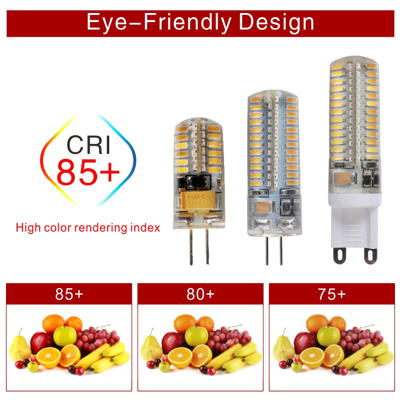 10 stk./parti led  g4 g9 12v 220v ac  dc 1w 2w 3w 4w 5w 6w udskift 40w 60w halogenlampe lys 360 strålevinkel lysekrone led pære lampe