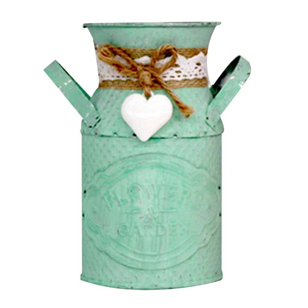 Métal suspendu Pot de fleur crochet mur amovible fer seau étain jardin balcon suspendu Succulent porte-plante décoration bricolage: A9