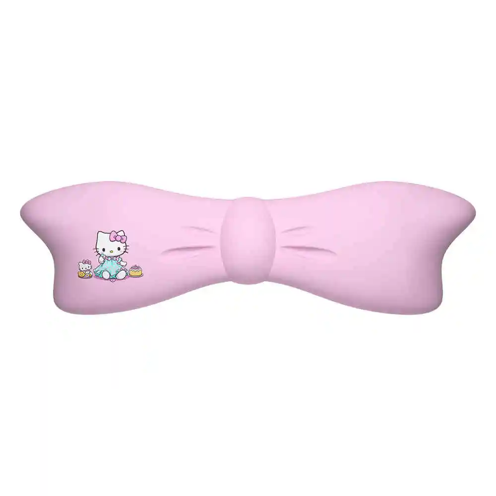 Cute Bow Hello Kitty Keyboard Wrist Rest Non-slip Rubber Base Memory Foam Suitable for 100 Keys 87 Keys 68keys Keyboard Mousepad: WHITE